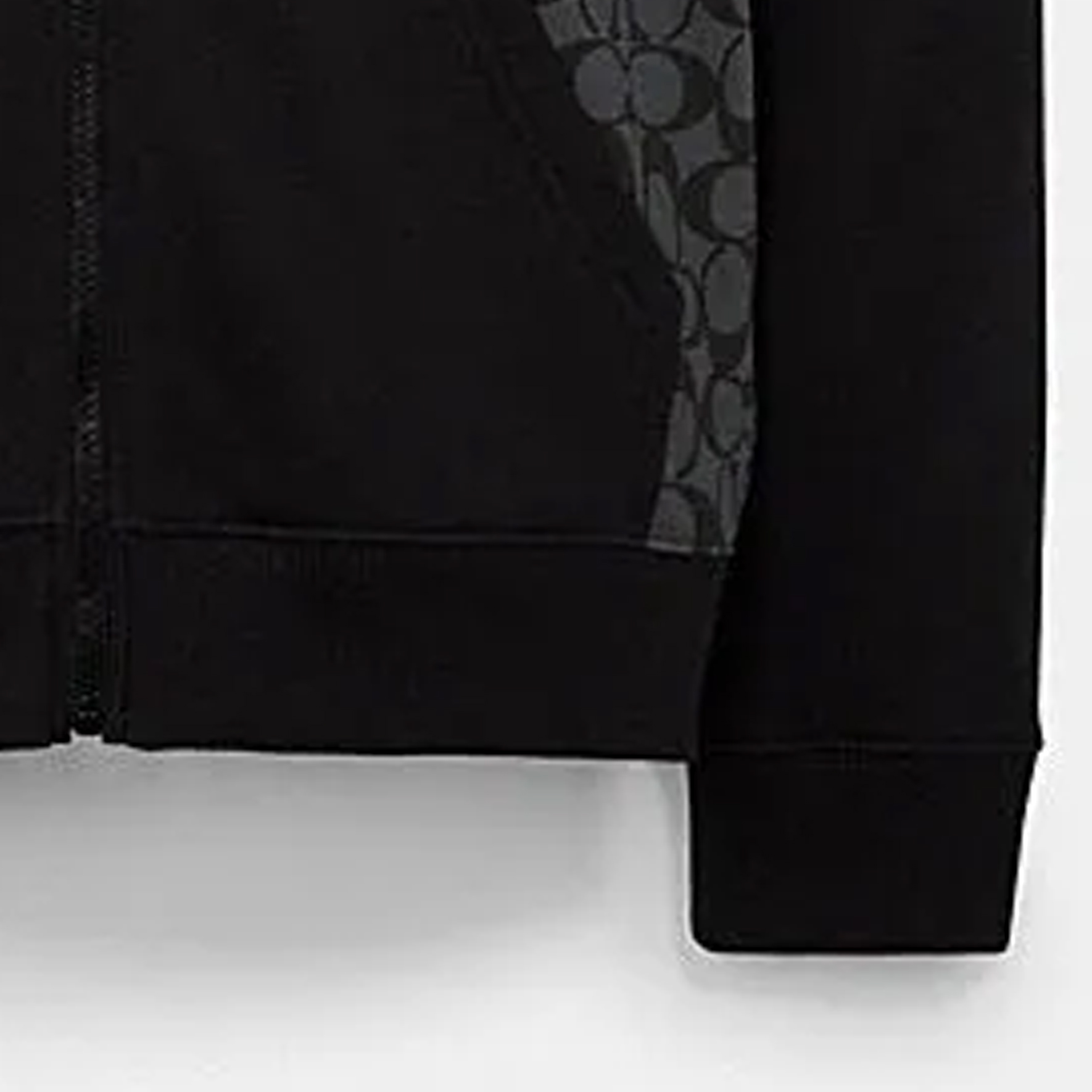 Details for 蔻驰 男士拼色设计炭灰色印花标志拉链连帽衫. C7817-R8E