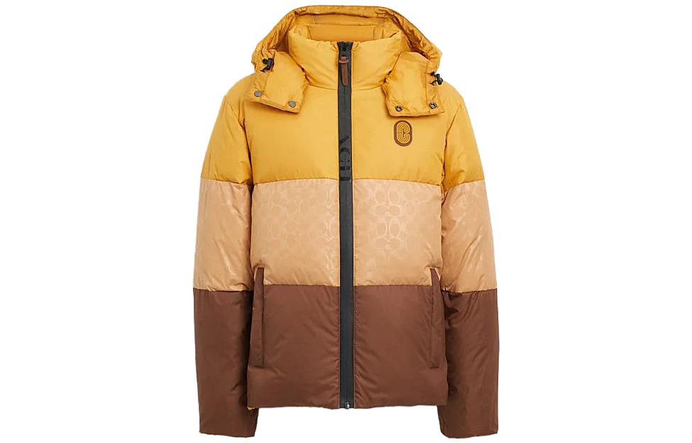 COACH  Color-Block Letter Print Hooded Down Jacket CB661-BLC 圖 7