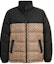 Sizing COACH Colorblock Letter Print Puffer Down Jacket with High Collar. CK954-OCI