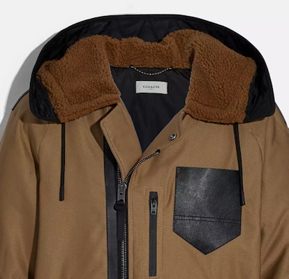 Buy COACH Colorblock Zip-Up Hooded Jacket in Khaki. 88690-KHBK - Novelship