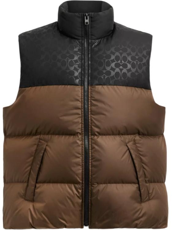 coach-colorblock-zip-up-sleeveless-vest-brown-cu-451-c9-e