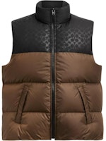 COACH Colorblock Zip-Up Sleeveless Vest - Brown CU451-C9E COACH Colorblock Zip-Up Sleeveless Vest - Brown CU451-C9E