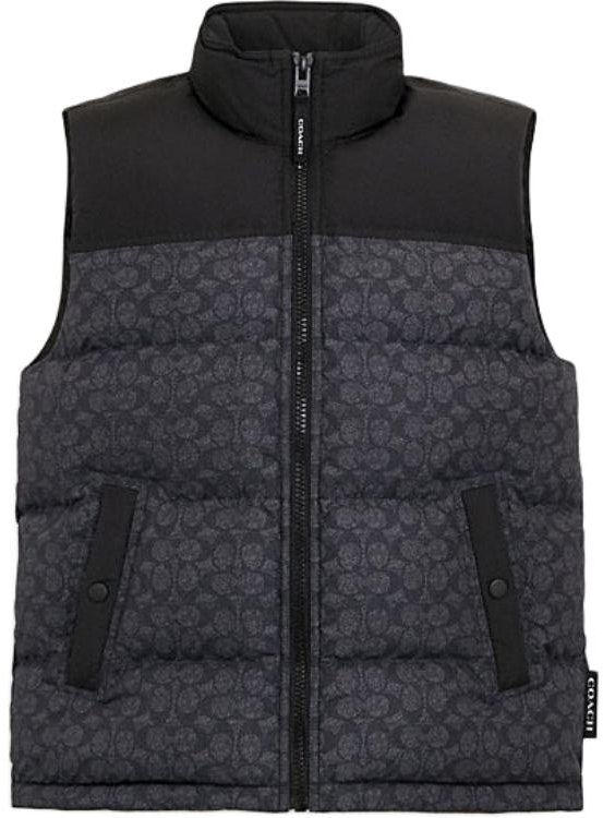 coach-fw-24-logo-patchwork-zip-up-sleeveless-down-vest-charcoal-gray-cu-801-r8-e