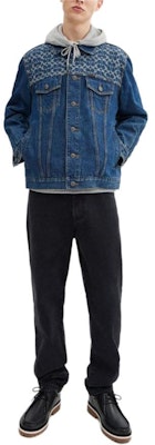 COACH 幾何圖形牛仔外套 單排扣長袖 - 藍色 CV456-COK Lookbook COACH 幾何圖形牛仔外套 單排扣長袖 - 藍色 CV456-COK