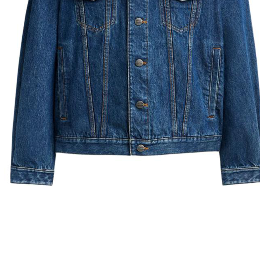 Purchase COACH 幾何圖形牛仔外套 單排扣長袖 - 藍色 CV456-COK