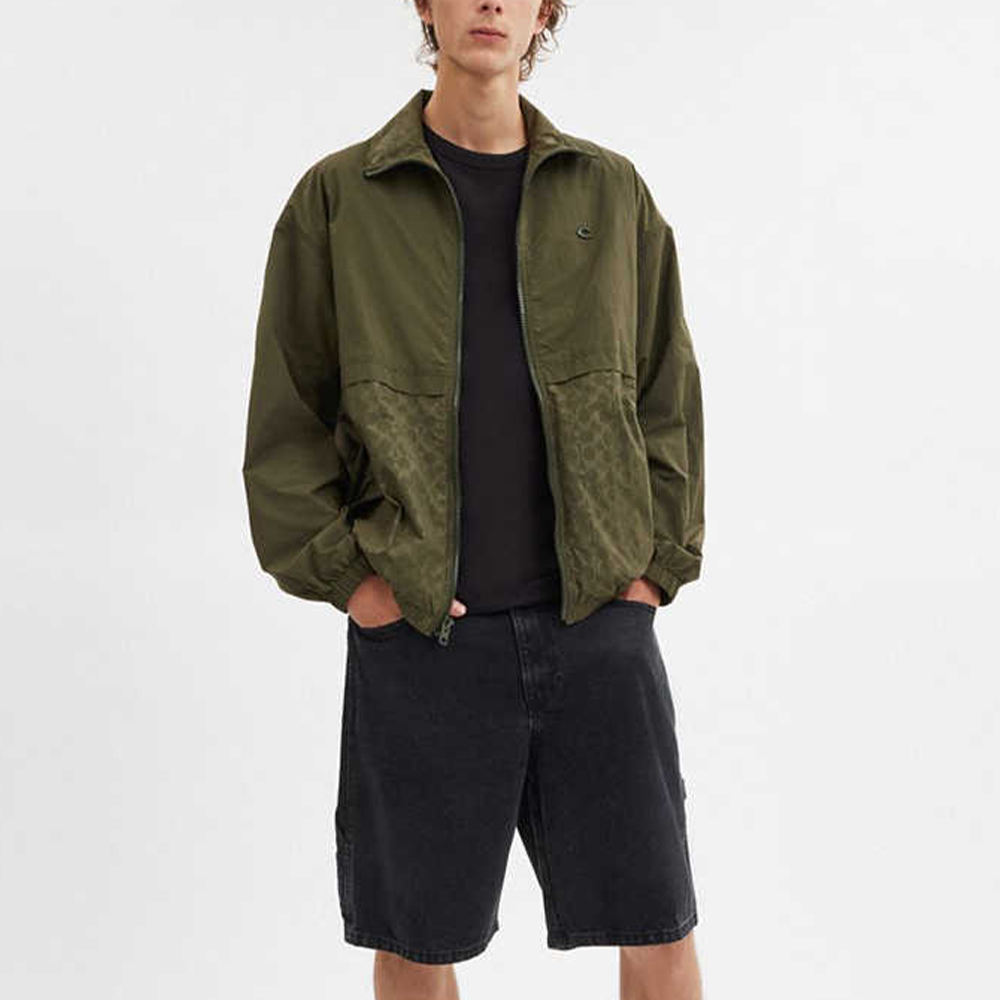COACH  Green Logo Print Zip-Up Jacket Long Sleeve FW24. CR358-CCF 圖 3