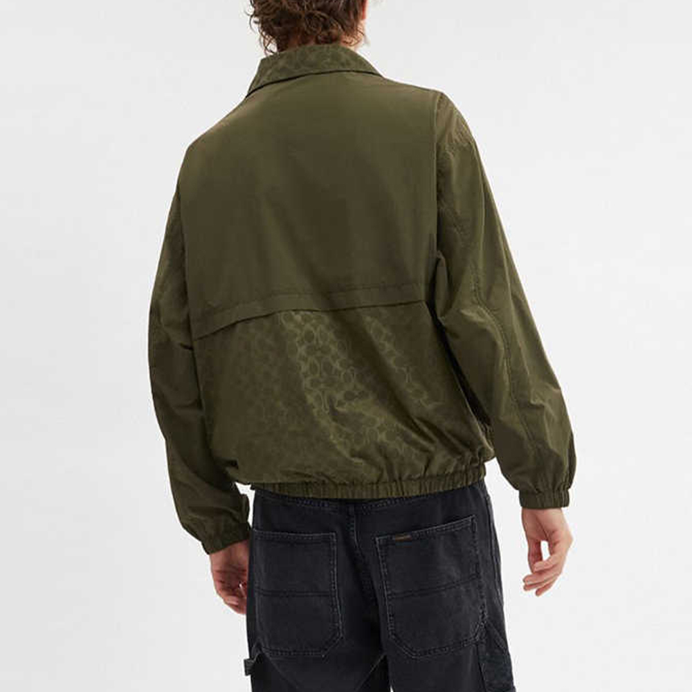 COACH  Green Logo Print Zip-Up Jacket Long Sleeve FW24. CR358-CCF 圖 4