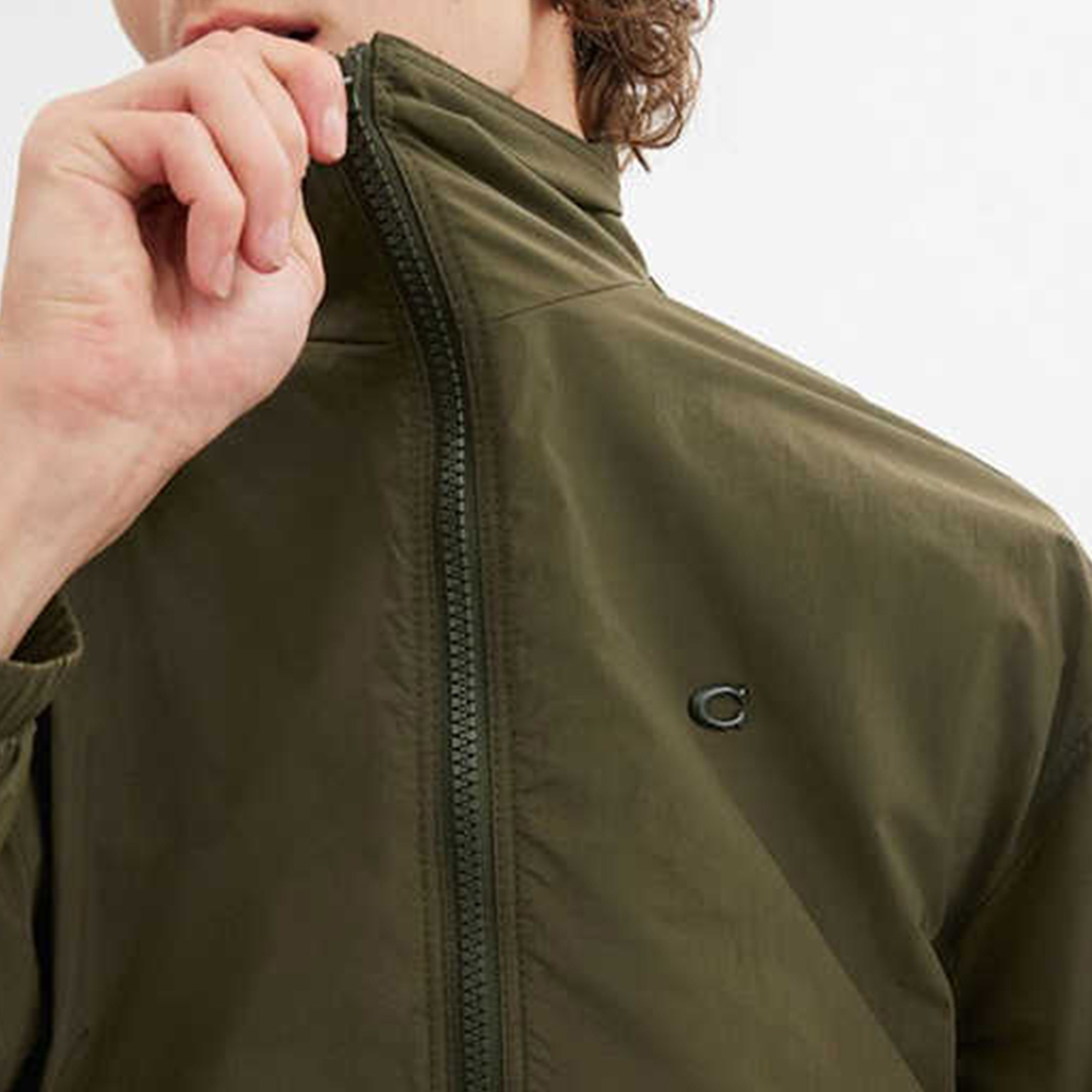 COACH  Green Logo Print Zip-Up Jacket Long Sleeve FW24. CR358-CCF 圖 5