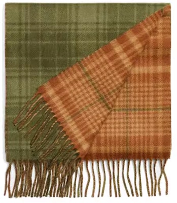 コーチ グリーン チェック柄 ウール スカーフ 76093_SYF Order コーチ グリーン チェック柄 ウール スカーフ 76093_SYF