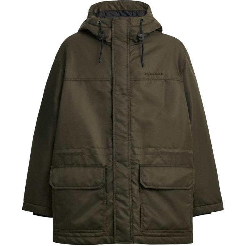 COACH  Green Solid Color Hooded Long Sleeve Cotton Jacket CT738-TV4 圖 2