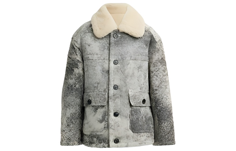 COACH  Grey Single-Breasted Long-Sleeve Jacket Coat. CM124-BK