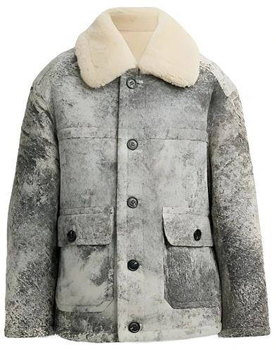 coach-grey-single-breasted-long-sleeve-jacket-coat-cm-124-bk