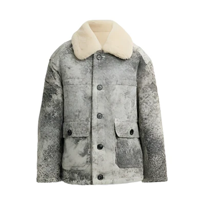 COACH Grey Single-Breasted Long-Sleeve Jacket Coat. CM124-BK