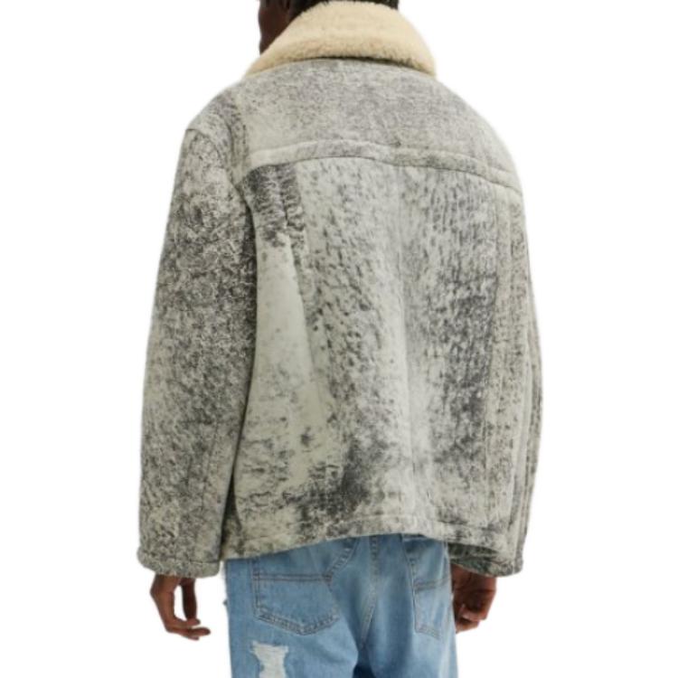 Lookbook COACH  Grey Single-Breasted Long-Sleeve Jacket Coat. CM124-BK