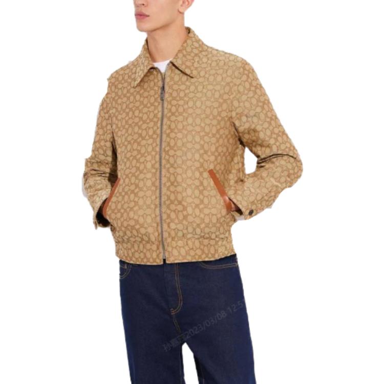 Purchase COACH 經典棕色拉鍊翻領外套 CG691-VEH