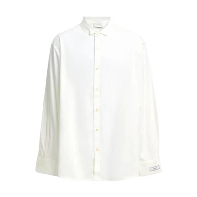 COACH Ivory White Tailcoat Long Sleeve Shirt. CX662-VT5