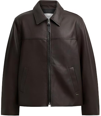 蔻驰 SS24红棕色拉链口袋真皮夹克 CT723-X7F Buy 蔻驰 SS24红棕色拉链口袋真皮夹克 CT723-X7F