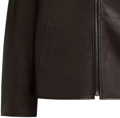 蔻驰 SS24红棕色拉链口袋真皮夹克 CT723-X7F Sizing 蔻驰 SS24红棕色拉链口袋真皮夹克 CT723-X7F