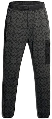 COACH 标志印花直筒休闲裤卡其色裤子。 89787-OFZ Sizing COACH 标志印花直筒休闲裤卡其色裤子。 89787-OFZ