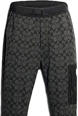 COACH 标志印花直筒休闲裤卡其色裤子。 89787-OFZ Cheap COACH 标志印花直筒休闲裤卡其色裤子。 89787-OFZ