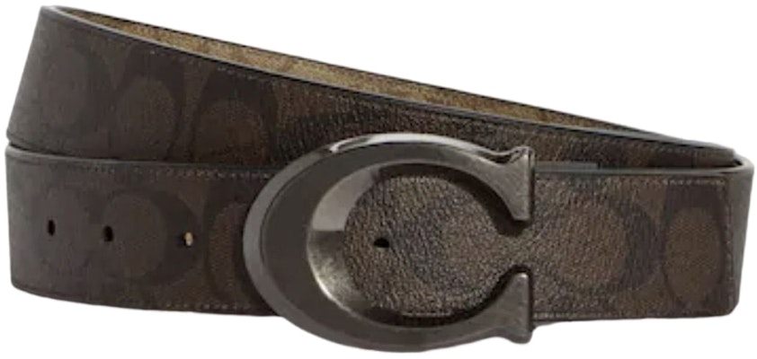 コーチ ロゴ PVC ベルト ブラウン 3.8cm CA003QBUCYC Order コーチ ロゴ PVC ベルト ブラウン 3.8cm CA003QBUCYC