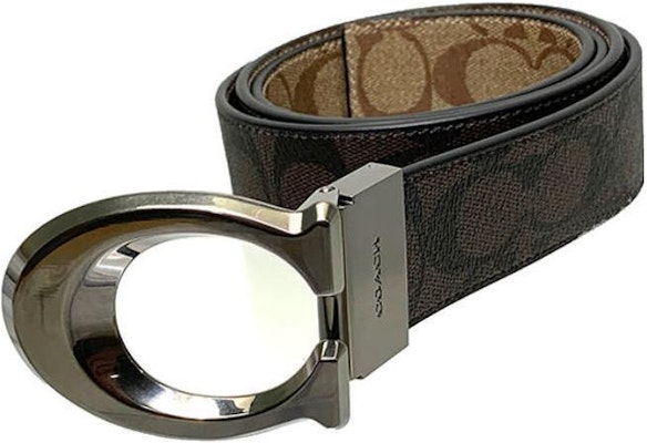 コーチ ロゴ PVC ベルト ブラウン 3.8cm CA003QBUCYC Lookbook コーチ ロゴ PVC ベルト ブラウン 3.8cm CA003QBUCYC