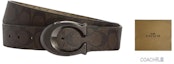 Details for コーチ ロゴ PVC ベルト ブラウン 3.8cm CA003QBUCYC