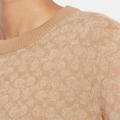 COACH 徽標羅紋圓領毛衣 米色 CA308 Details for COACH 徽標羅紋圓領毛衣 米色 CA308