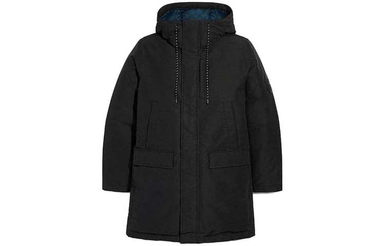 COACH  Long Sleeve Hooded Down Jacket in Solid Color with Zipper C5181-AMB 圖 9