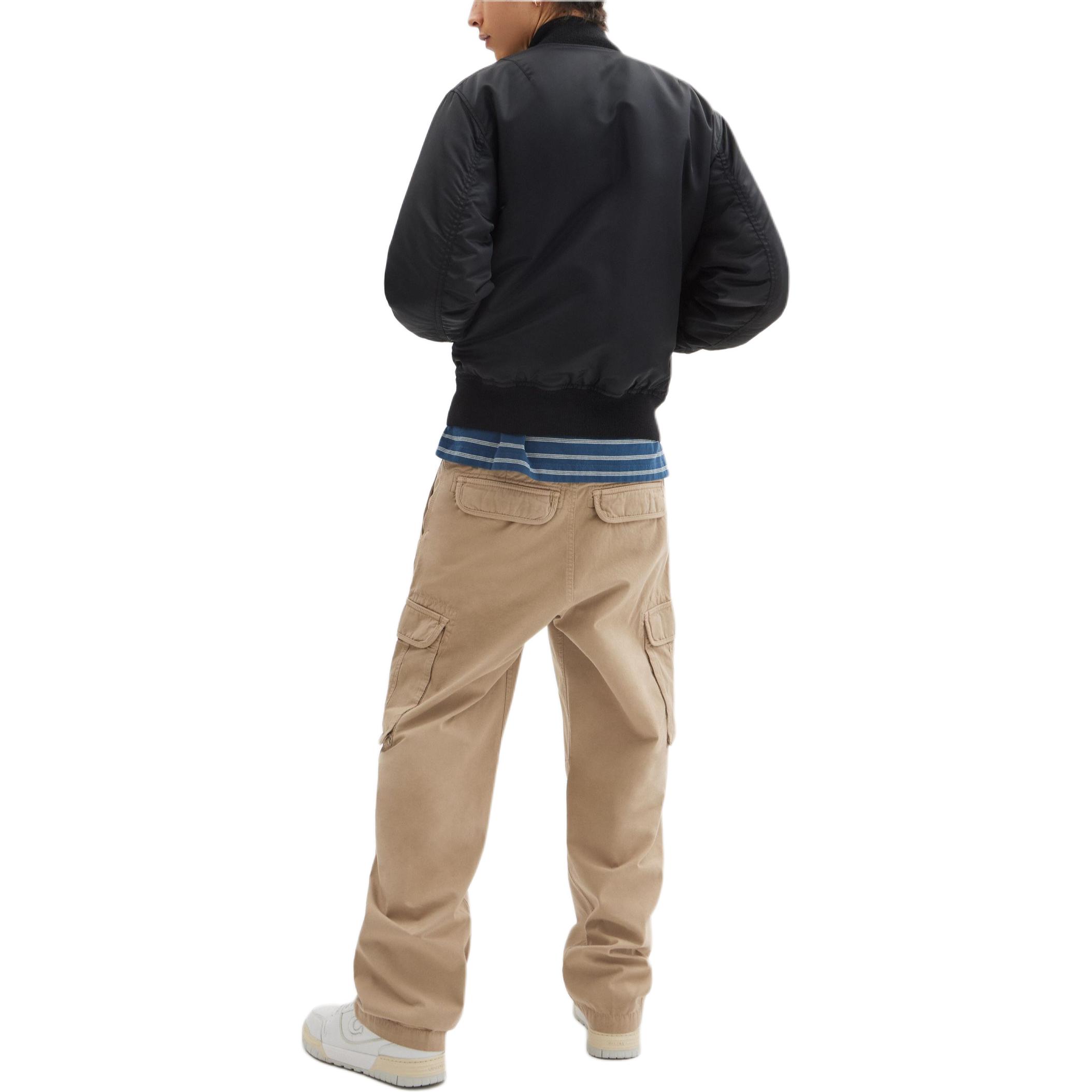 Shop Pantalones Cargo Caqui de Pierna Recta con Múltiples Bolsillos COACH. CY567-KHA