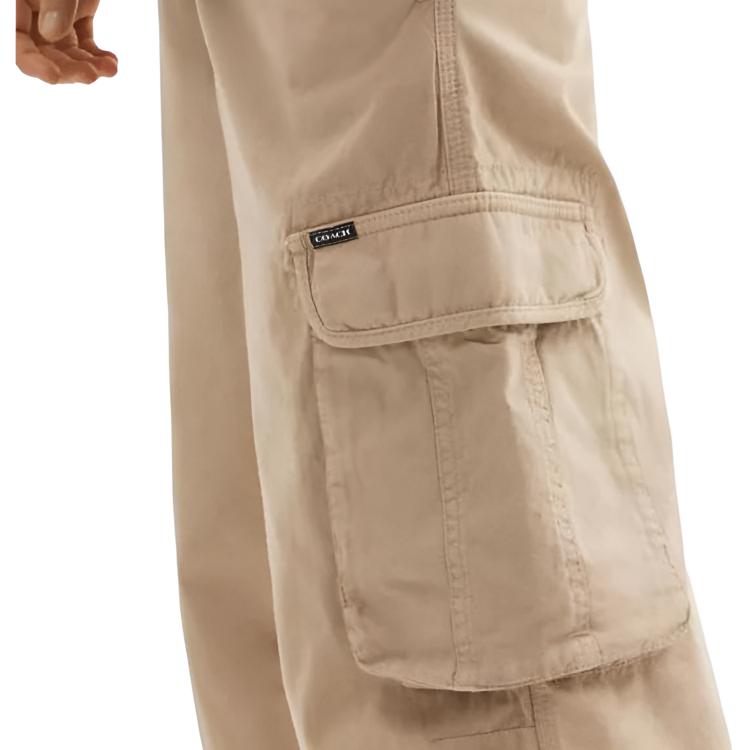 Purchase Pantalones Cargo Caqui de Pierna Recta con Múltiples Bolsillos COACH. CY567-KHA