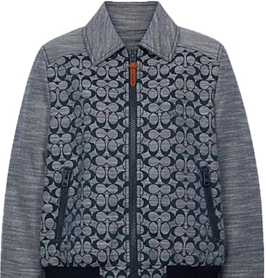 COACH 灰色印花拉鍊休閒外套. C3679-CMB Lookbook COACH 灰色印花拉鍊休閒外套. C3679-CMB