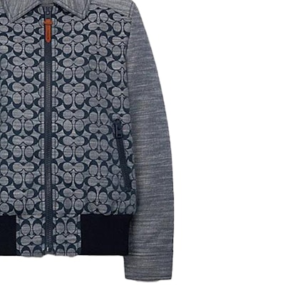 COACH 灰色印花拉鍊休閒外套. C3679-CMB Purchase COACH 灰色印花拉鍊休閒外套. C3679-CMB