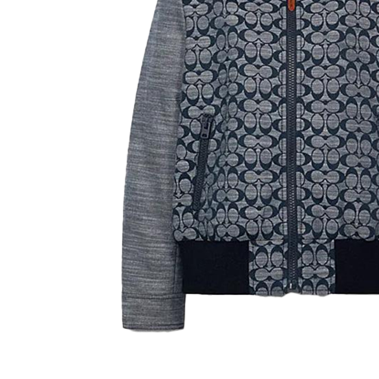 Details for COACH 灰色印花拉鍊休閒外套. C3679-CMB