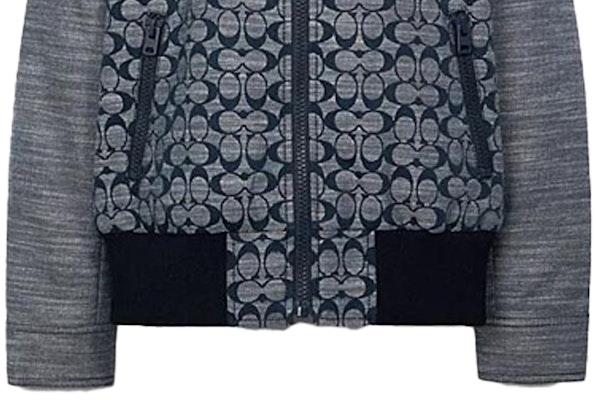 COACH 灰色印花拉鍊休閒外套. C3679-CMB Sizing COACH 灰色印花拉鍊休閒外套. C3679-CMB