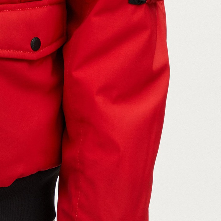 COACH  Red Parka with Removable Fur Collar - Solid Color. CE337-RED 圖 7