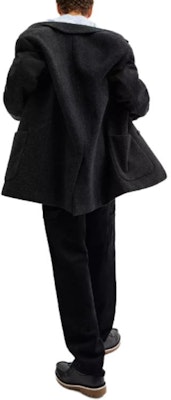 COACH Blazer Wool Charcoal Single-Breasted Lengan Panjang Santai Jaket CU454-CHR Shop COACH Blazer Wool Charcoal Single-Breasted Lengan Panjang Santai Jaket CU454-CHR