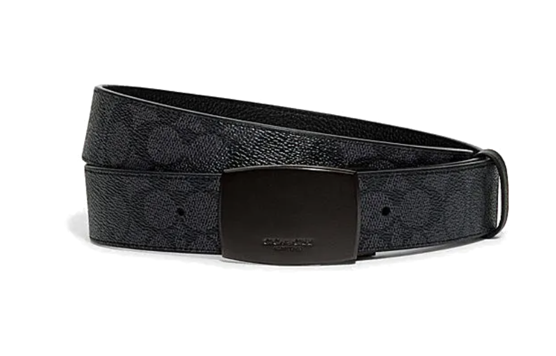COACH  Reversible Leather Belt Black 3.8cm Adjustable CB251-BK-CQ