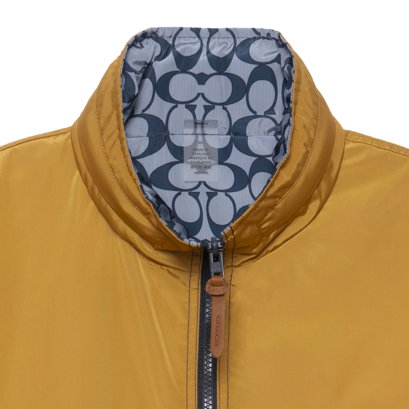 COACH  Reversible Monogram Stand Collar Jacket - Yellow. C3034-UHK 圖 4