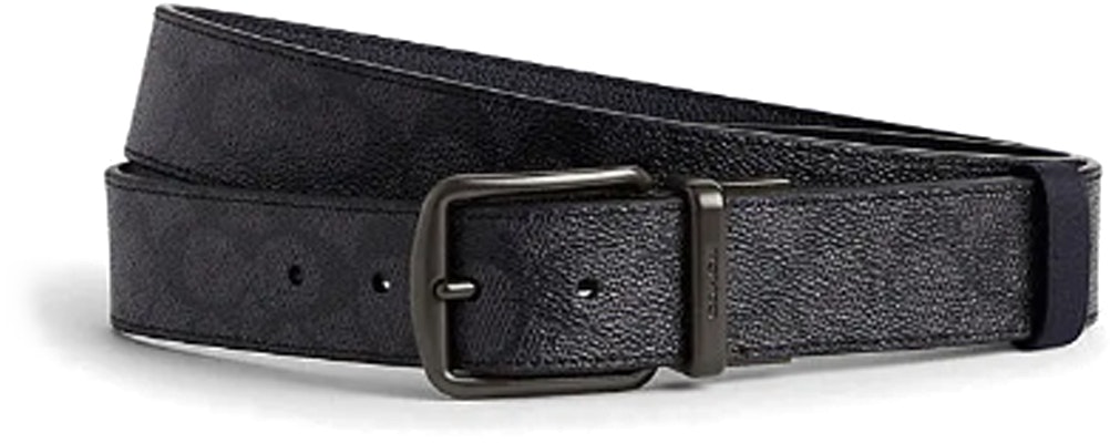 コーチ シグネチャー ネイビーブルーレザーベルト ピンバックル 幅3.8CM CP834_O6B Order コーチ シグネチャー ネイビーブルーレザーベルト ピンバックル 幅3.8CM CP834_O6B