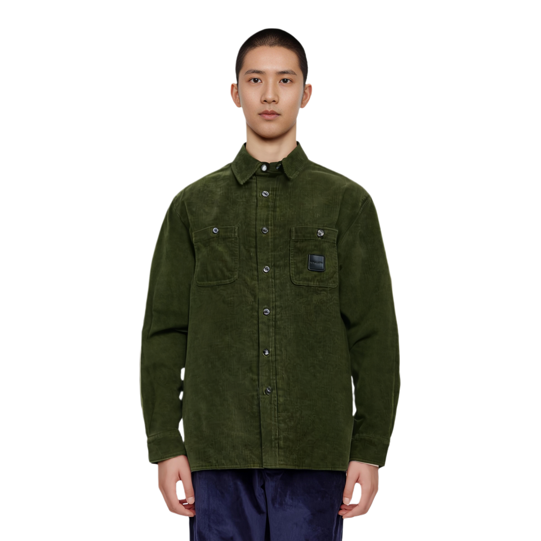 COACH  Solid Color Button-Up Long Sleeve Jacket Green CU456-CCF 圖 6