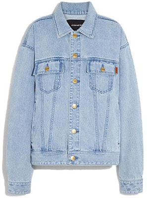 COACH 素色休閒單排扣外套 藍色 SS23 CF794-P9J Order COACH 素色休閒單排扣外套 藍色 SS23 CF794-P9J