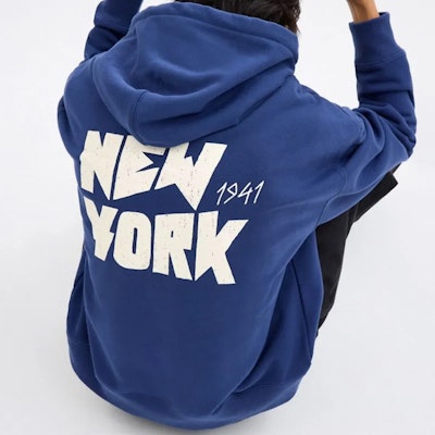 COACH Solid Color Hoodie Mediterranean Blue. CW775-VBI Shop COACH Solid Color Hoodie Mediterranean Blue. CW775-VBI