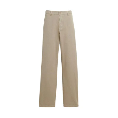 COACH Solid Color Zipper Casual Pants in Stone Color. CJ377-STN