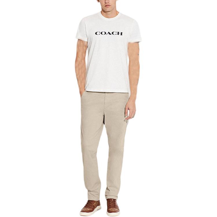 Lookbook 蔻驰 石色纯色拉链休闲裤 CJ377-STN