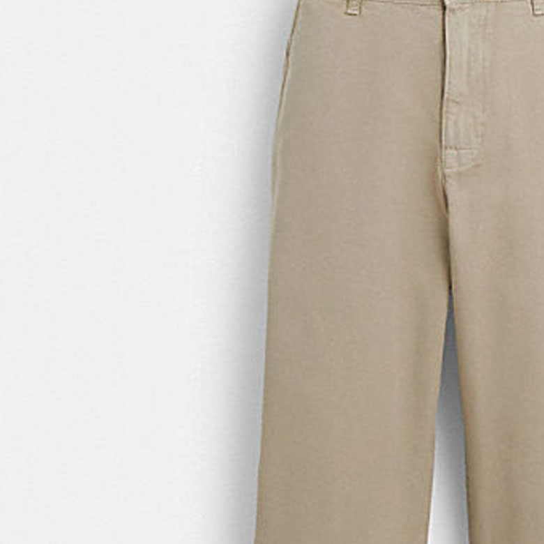 Shop 蔻驰 石色纯色拉链休闲裤 CJ377-STN