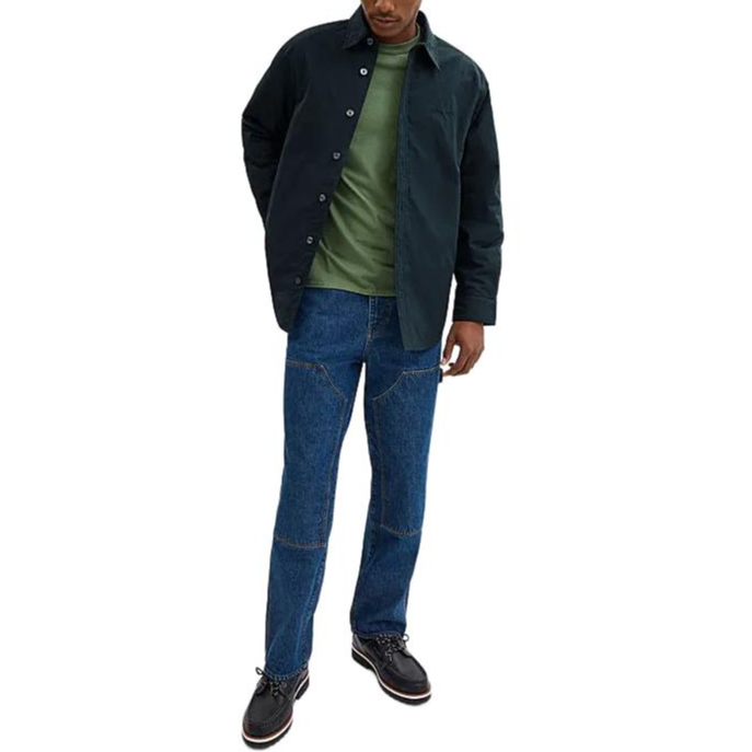 COACH  Solid Navy Long Sleeve Button-Up Jacket SS24 CV913-B5H 圖 4