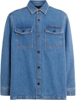 COACH Solid Single-Breasted Long-Sleeve Shirt FW23 - Dark Indigo Blue CK515-NJ7 COACH Solid Single-Breasted Long-Sleeve Shirt FW23 - Dark Indigo Blue CK515-NJ7