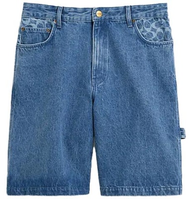 COACH Seluar Pendek Denim Biru dengan Logo dan Poket SS23. CI522-LUN Order COACH Seluar Pendek Denim Biru dengan Logo dan Poket SS23. CI522-LUN