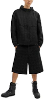 Lookbook COACH SS24 Black Solid Color Leather Hooded Zip Jacket. CR479-BLK